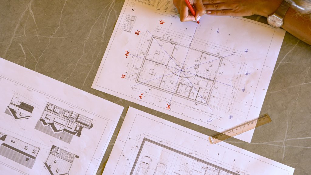 A feng shui mapping of a home floor plan